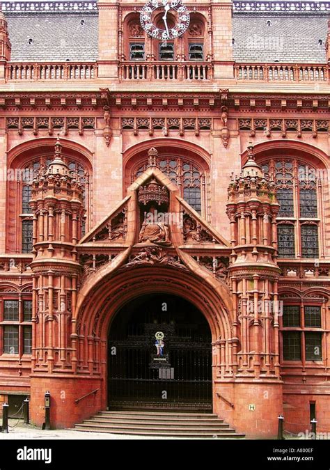 Birmingham Law Courts Corporation Street Victorian Architecture Stock