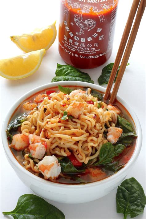 20 Minute Sriracha Shrimp Ramen Baker By Nature