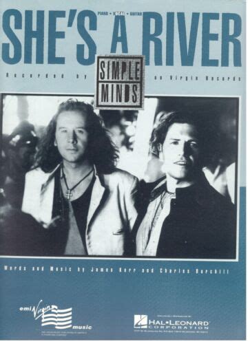 Simple Minds Shes A River Sheet Music Pianovocalguitar Rare New On