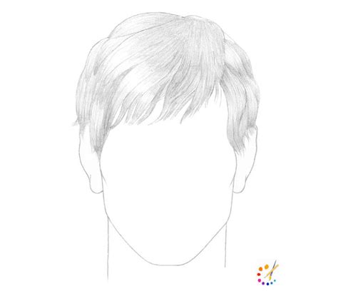 How To Draw Male Hair Step By Step For Kids And Beginners