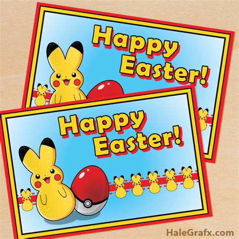 Cartoon mothers day greeting cards. FREE Printable Cute Pikachu Easter Greeting Card