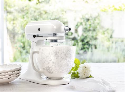 Whispering Floral Kitchenaids New Stand Mixer Ceramic Bowl Designs