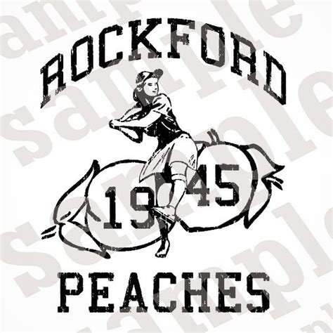 Rockford Peaches A League Of Their Own PNG JPEG SVG Instant