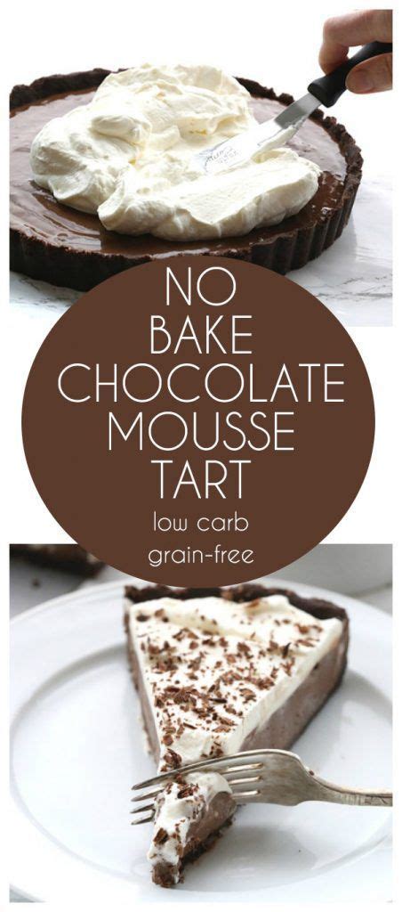 Having diabetes doesn't mean having to avoid dessert. Low Carb Keto Chocolate Mousse Tart. No bake and so easy ...