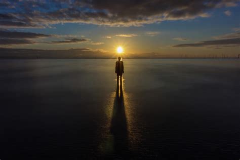 Sunset At Crosby Beach Photograph By Paul Madden Pixels
