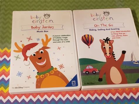 Baby Einstein Lot Of 2 Dvds Baby Santas Music Box And On The Go 2