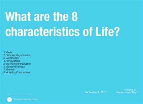 8 Characteristics Of Life Profcompass