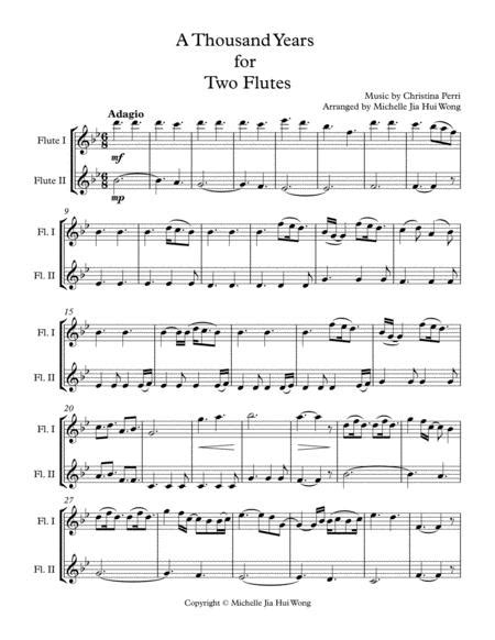 Free Sheet Music For 2 Flutes Duet Intermediate Advanced Level