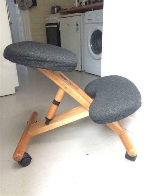 Good posture involves training your body to stand, walk, sit and lie so as to place the least strain on muscles and. Kneeler chair posture bad back stool osteo support kneel ...