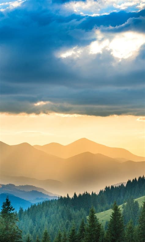 480x800 Landscape Mountains Sunbeam Nature 5k Galaxy Notehtc Desire