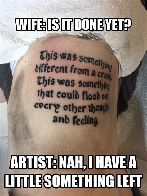 My Wife Is Getting Her First Tattoo Filled In Meanwhile The Artist