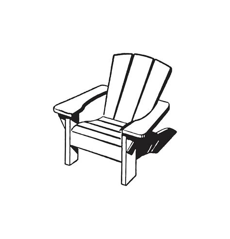 Adirondack Chair Drawing By Csa Images Fine Art America