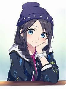 Anime, Girls, With, Beanies