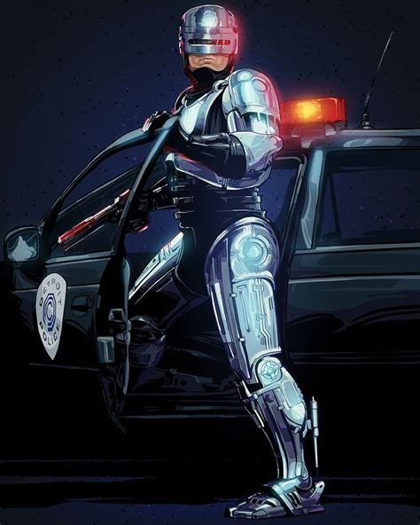 Robocop Poster By Nikita Abakumov Displate Robocop Cyberpunk