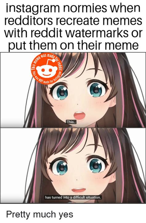 instagram normies when redditors recreate memes with reddit watermarks or put them on their meme