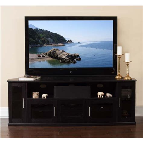 Plateau Newport Series Corner Wood Tv Cabinet With Glass Doors For Up