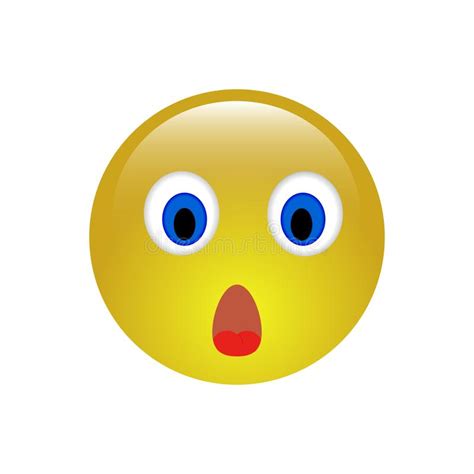 Cartoon Emoji Surprised Face