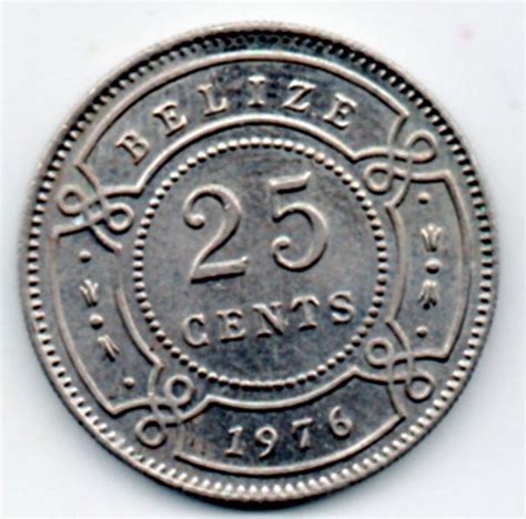 4 Moneda Mundo Belice 25 Cen 1976 Mercado Libre