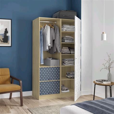 Bastaing solive sapin epicea traite 50×150 mm 3 m chx2. Armoire penderie chêne Origami H.200 x l.120 x P.45 cm Home | Leroy Merlin