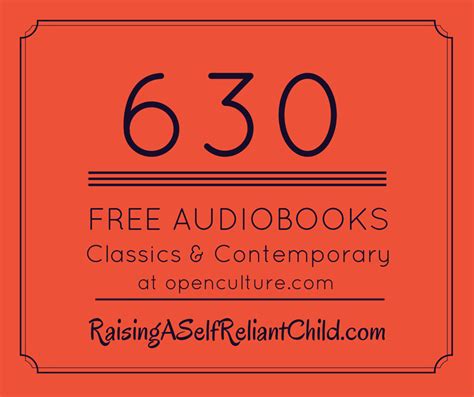630 Free Audio Books For Kids And Homeschooling