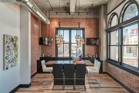 Downtown Penthouse Loft Contemporary Dining Room St Louis By S