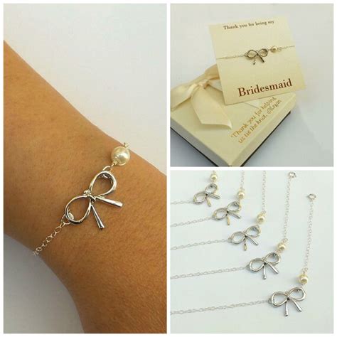 Items Similar To Free Shipping Set Of Sterling Silver Bow Bracelets