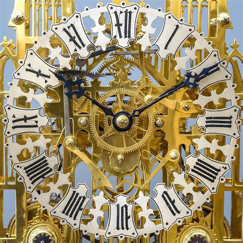 Detail Of Victorian Skeleton Clock Evans Of Handsworth Yorkminster