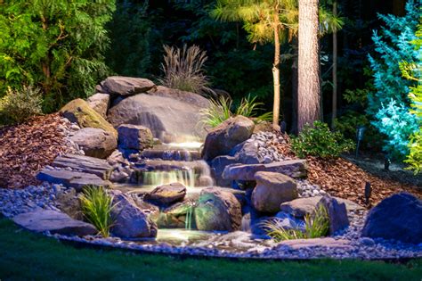 Custom Landscape Lighting Water Feature Lighting — Limelight Outdoor