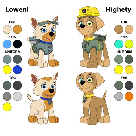 Paw Patrol Ocloweni And Highety By Skolpion On Deviantart Paw Patrol