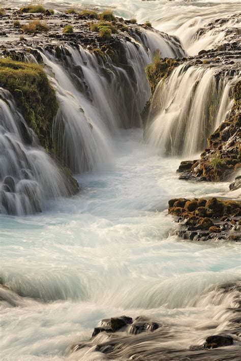 Brúarfoss Magical Waterfall Waterfall Waterfall Island Iceland Image