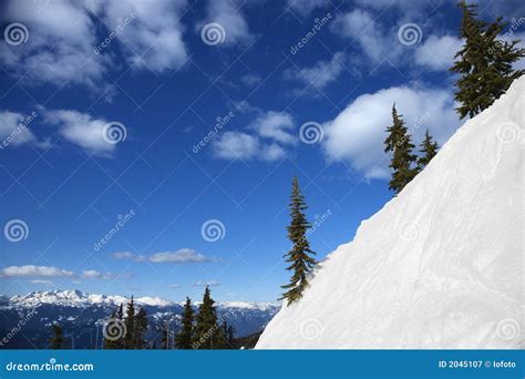 Snow Covered Mountain Side Stock Image Image Of Resort Outdoors