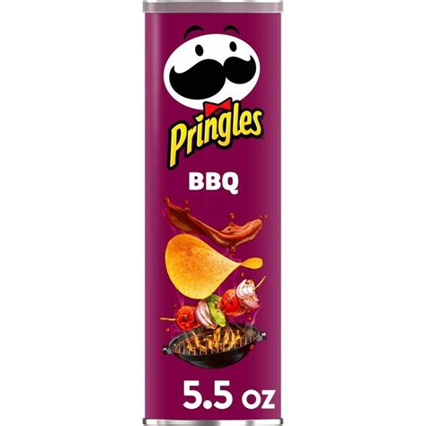 Pringles Snack Stacks Bbq Flavored Potato Crisps Chips 55oz Potato