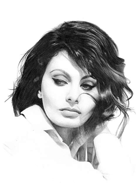 Sophia Loren Drawing By Mike Bruce Fine Art America