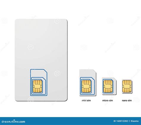 Sim Standard Micro Sim Et Nano Sim Illustration Stock Illustration