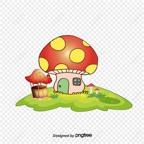 Hand Painted Mushroom House Images Hd Pictures For Free Vectors