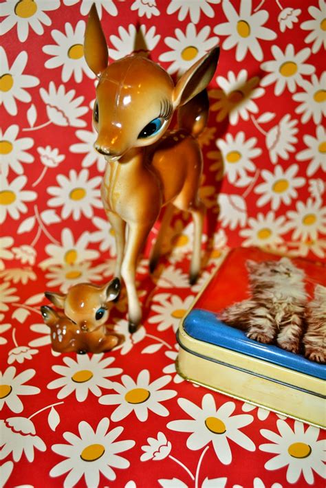 My Vintage Mending Buttons And Bambi