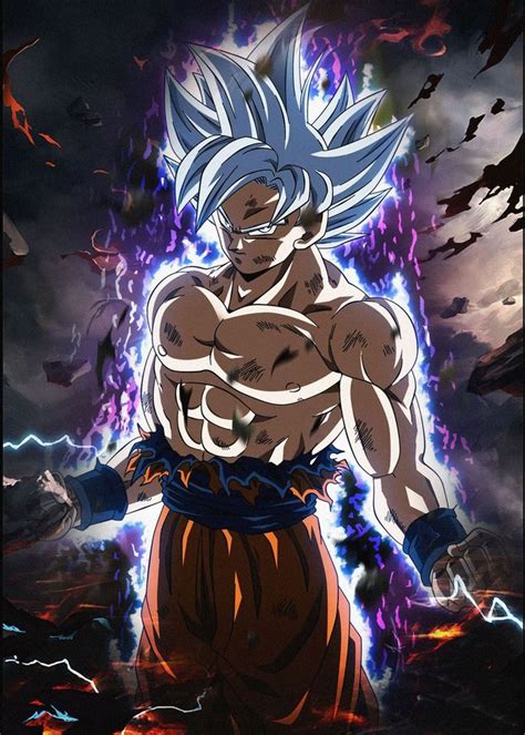 Son Goku Poster Print By Lony Cocai Displate Anime Dragon Ball Super Dragon Ball Super