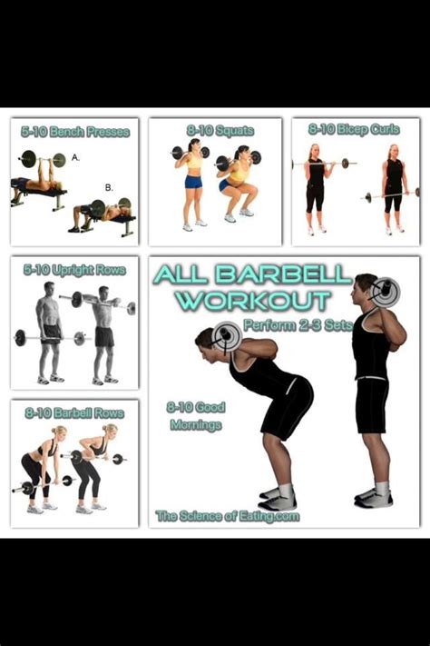 30 Minute Barbell Circuit Workout For Women Fitness And Workout Abs