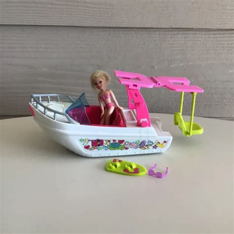 2009 Polly Pocket Boat Tropical Splash Adventure With Swing And Doll By