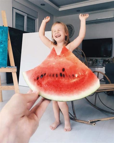 Mom Uses Everyday Objects Create Dresses In Optical Illusion Photos