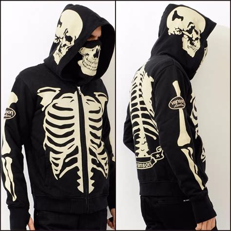 Skully The Skull Face Hoodie Hoodies Mens Outfits Jeans Outfit Men