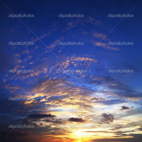 Spectacular Sunset Sky Stock Photo By ©vladmoses 15716911