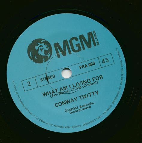 Conway Twitty 7inch Cést Si Bon It´s So Good What Am I Living For