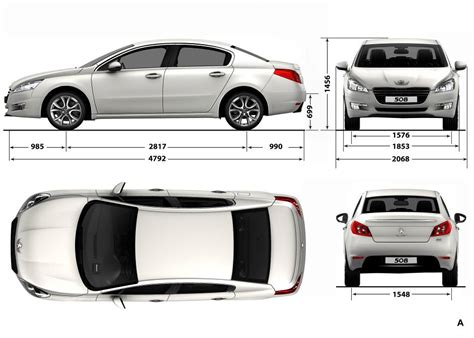 All model files were smoothed. Dimensions de la Peugeot 508 & 508 SW - Peugeot508.biz ...