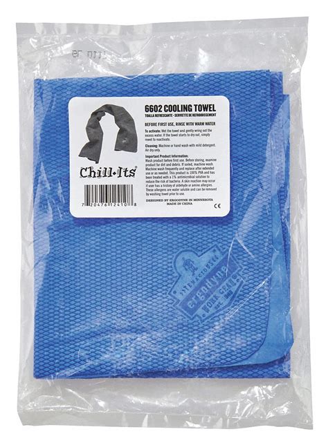 Chill Its By Ergodyne Evaporative Cooling Towel Blue Pk50 54df05