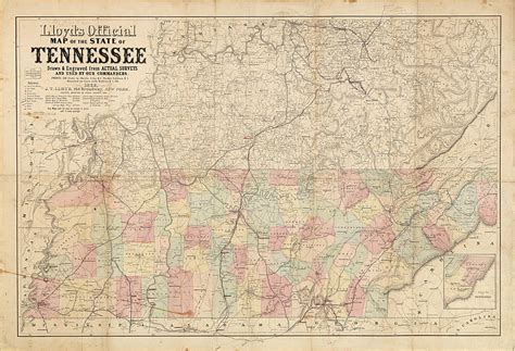 Important Civil War Era Maps Of Tennessee And Georgia With Unique