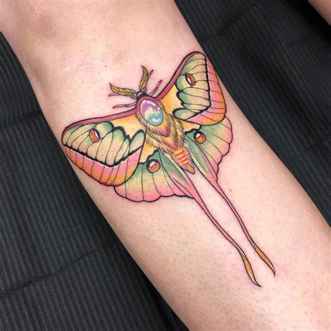 Chinchillazest Tattoo On Instagram The Cutest Lil Pastel Lunar Moth