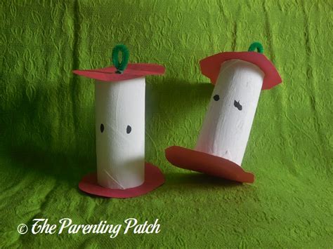 Toilet Paper Tube Apple Craft Parenting Patch