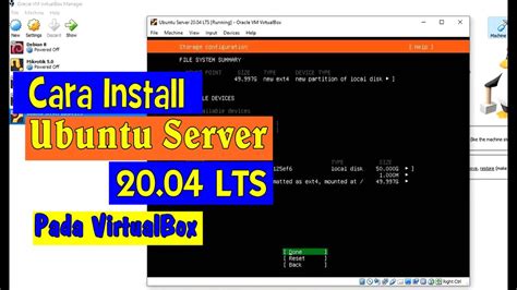 Cara Install Ubuntu Server 20 04 LTS Pada VirtualBox YouTube