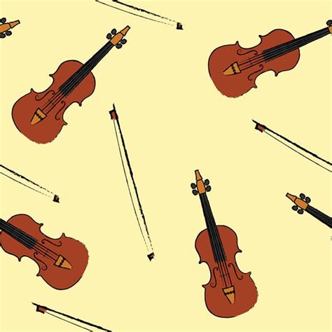 Violin And Bow Seamless Vector Pattern Royalty Free Download